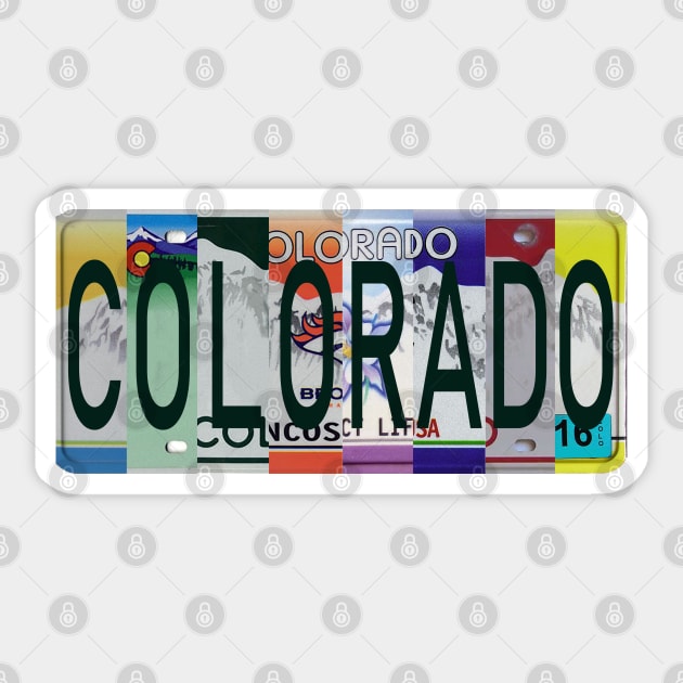 Colorado License Plates Sticker by stermitkermit